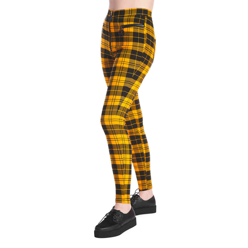 Banned - Rumor Has It Skinny fit broek - Geel
